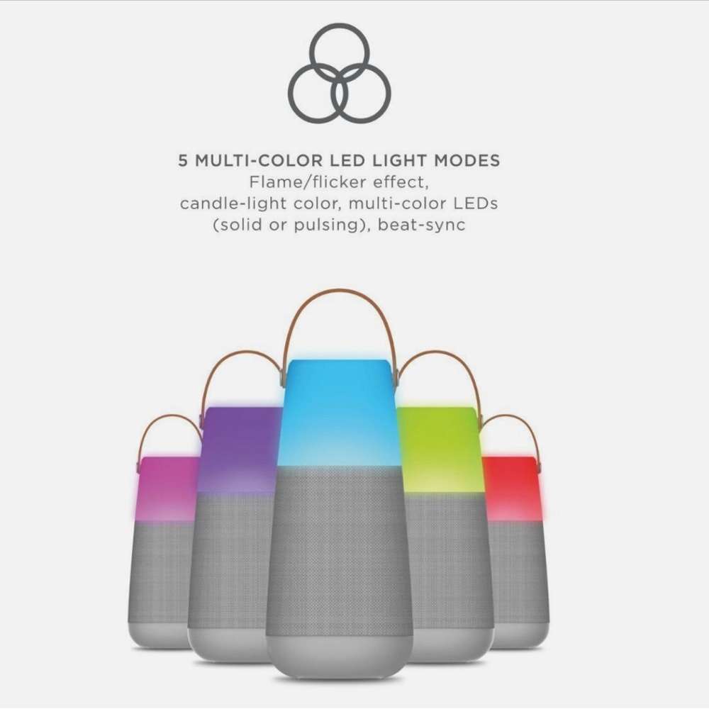 ION Bright Max 360° Bluetooth Speaker, LED Lighting, Multi-Sync, Ambient Sounds - Picture 3 of 9